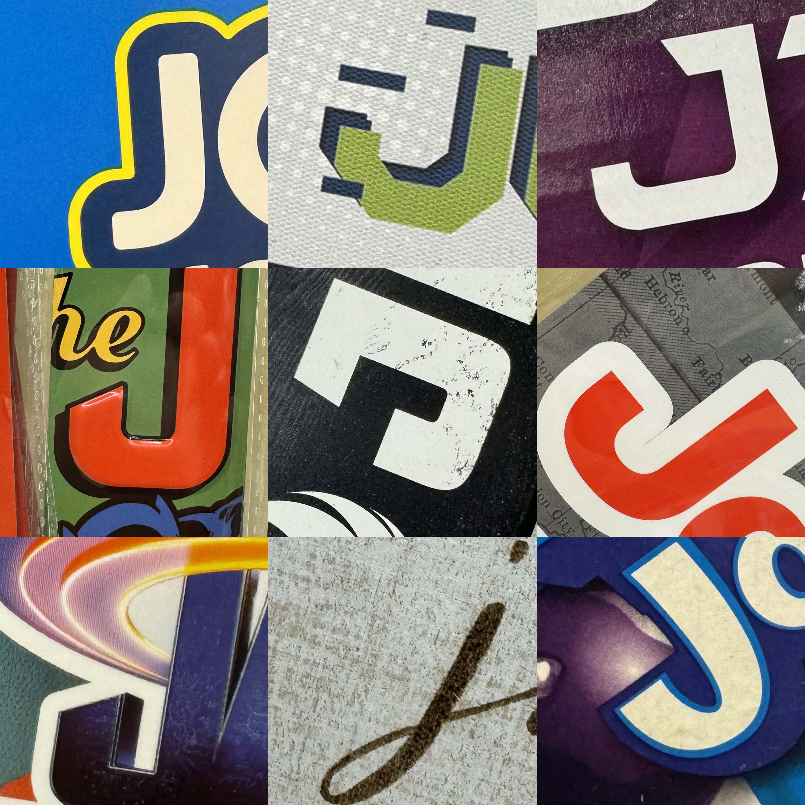 Letter J Collage